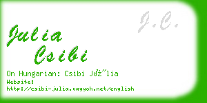 julia csibi business card